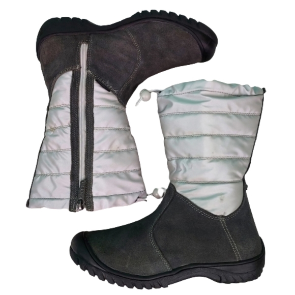 Sporto Ellie Grey Suede quilted waterproof insulated boots, women's size 8M,grey - Picture 5 of 9